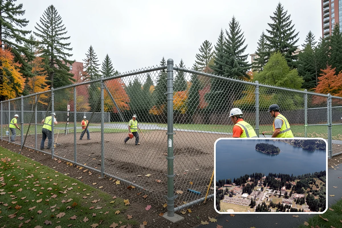 Reservoir Grounds Maintenance in Lakewood, Pierce County, WA - Maintains clear sightlines and security around the site