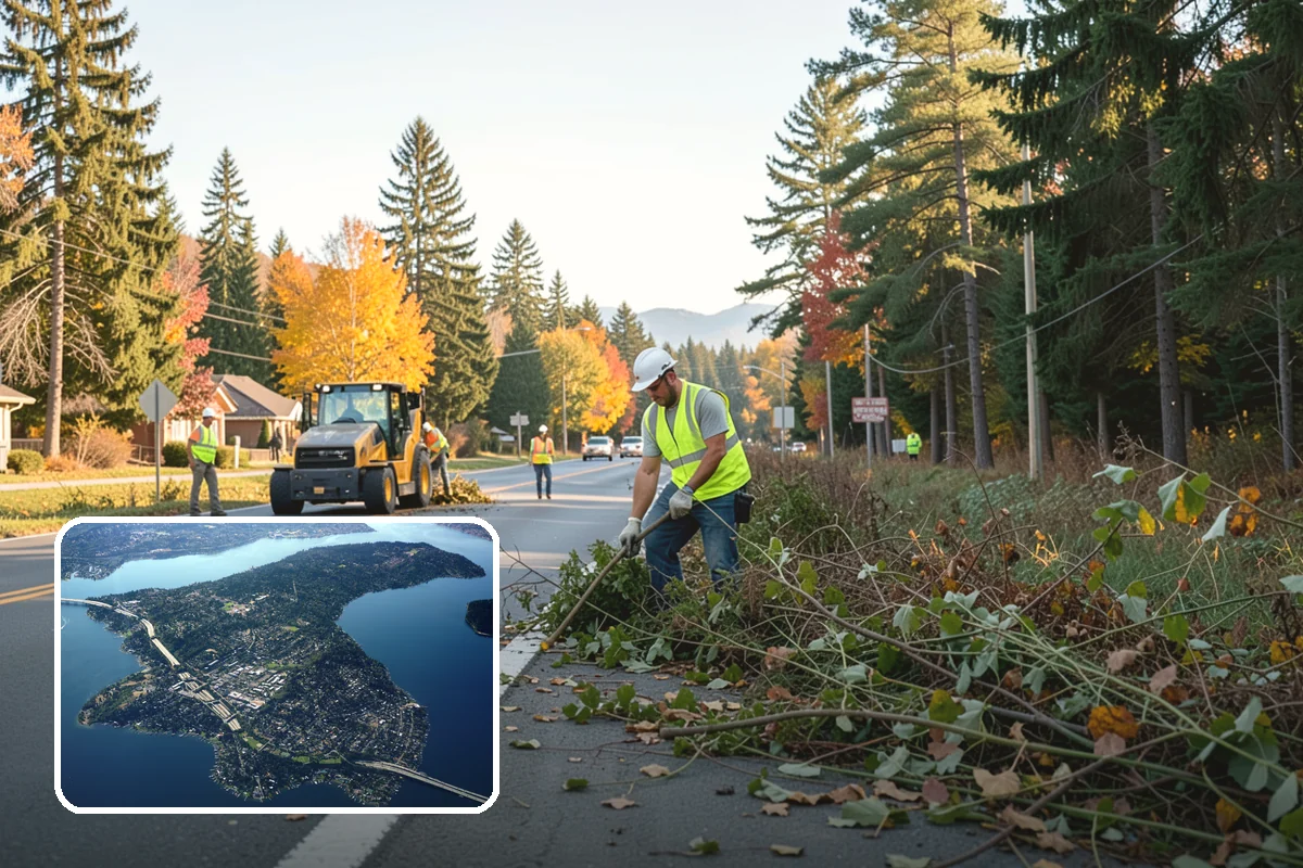 Reservoir Grounds Maintenance in Mercer Island, King County, WA - Maintains clear sightlines and security around the site