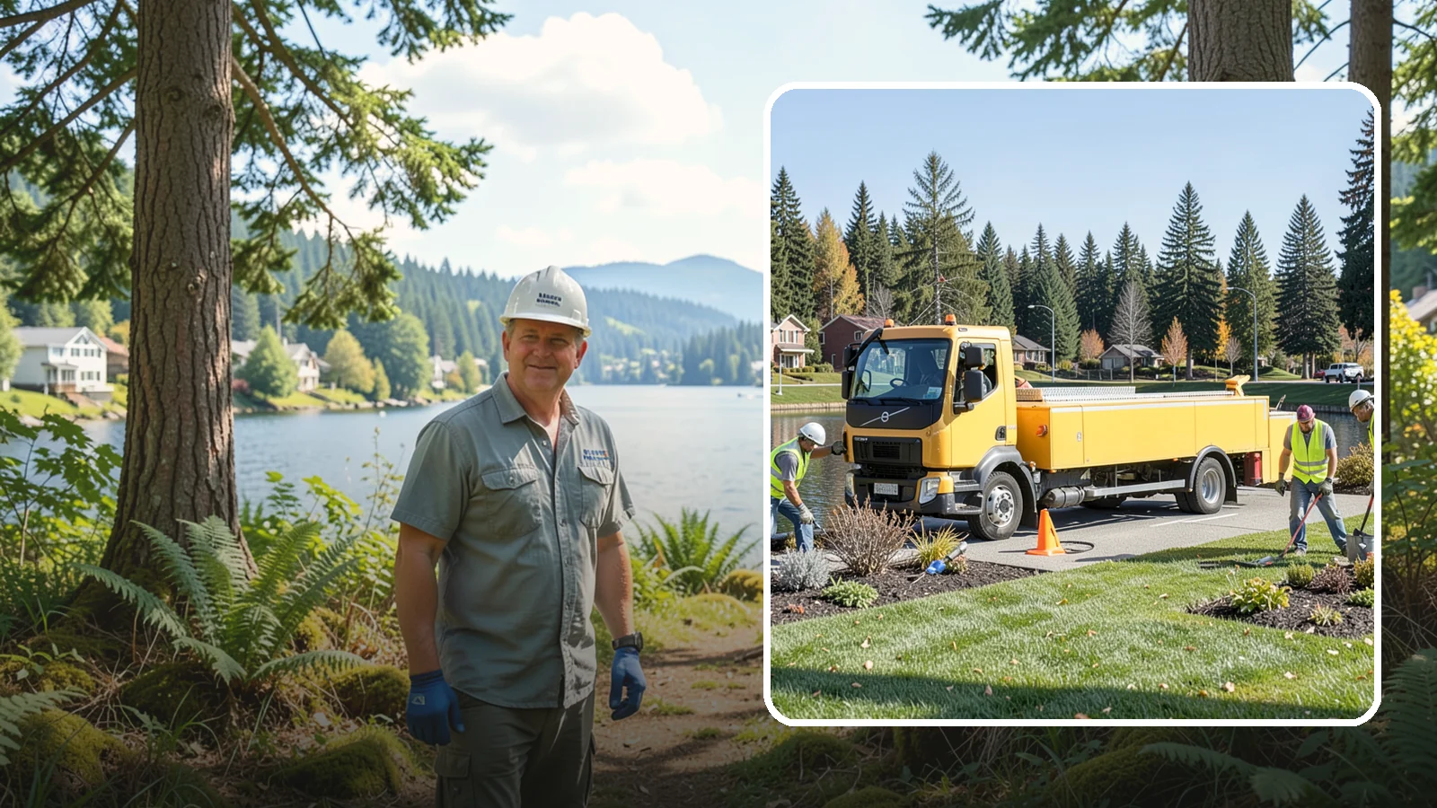 Reservoir Grounds Maintenance in Milton, King County, WA - Grounds and vegetation maintenance at reservoir and water-tank sites for security, access, and protection.