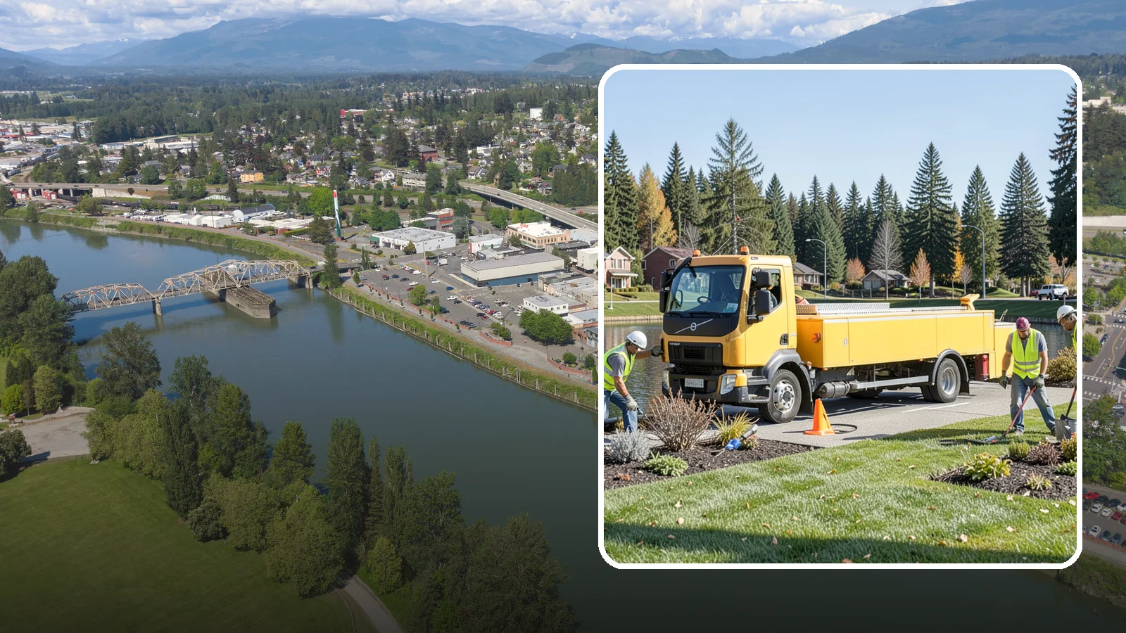 Reservoir Grounds Maintenance in Mount Vernon, Skagit County, WA - Grounds and vegetation maintenance at reservoir and water-tank sites for security, access, and protection.
