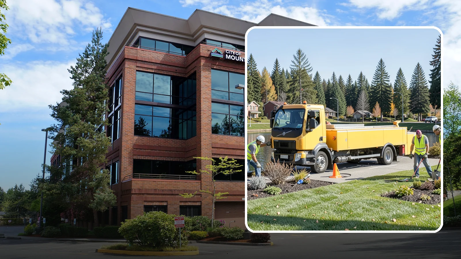 Reservoir Grounds Maintenance in Mountlake Terrace, Snohomish County, WA - Grounds and vegetation maintenance at reservoir and water-tank sites for security, access, and protection.