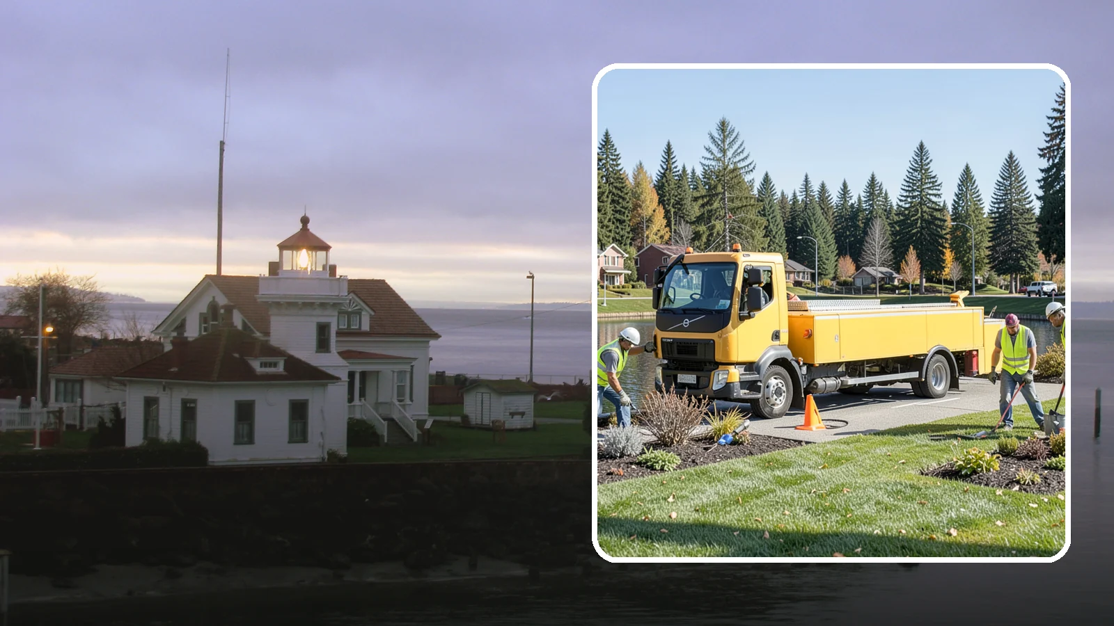 Reservoir Grounds Maintenance in Mukilteo, Snohomish County, WA - Grounds and vegetation maintenance at reservoir and water-tank sites for security, access, and protection.