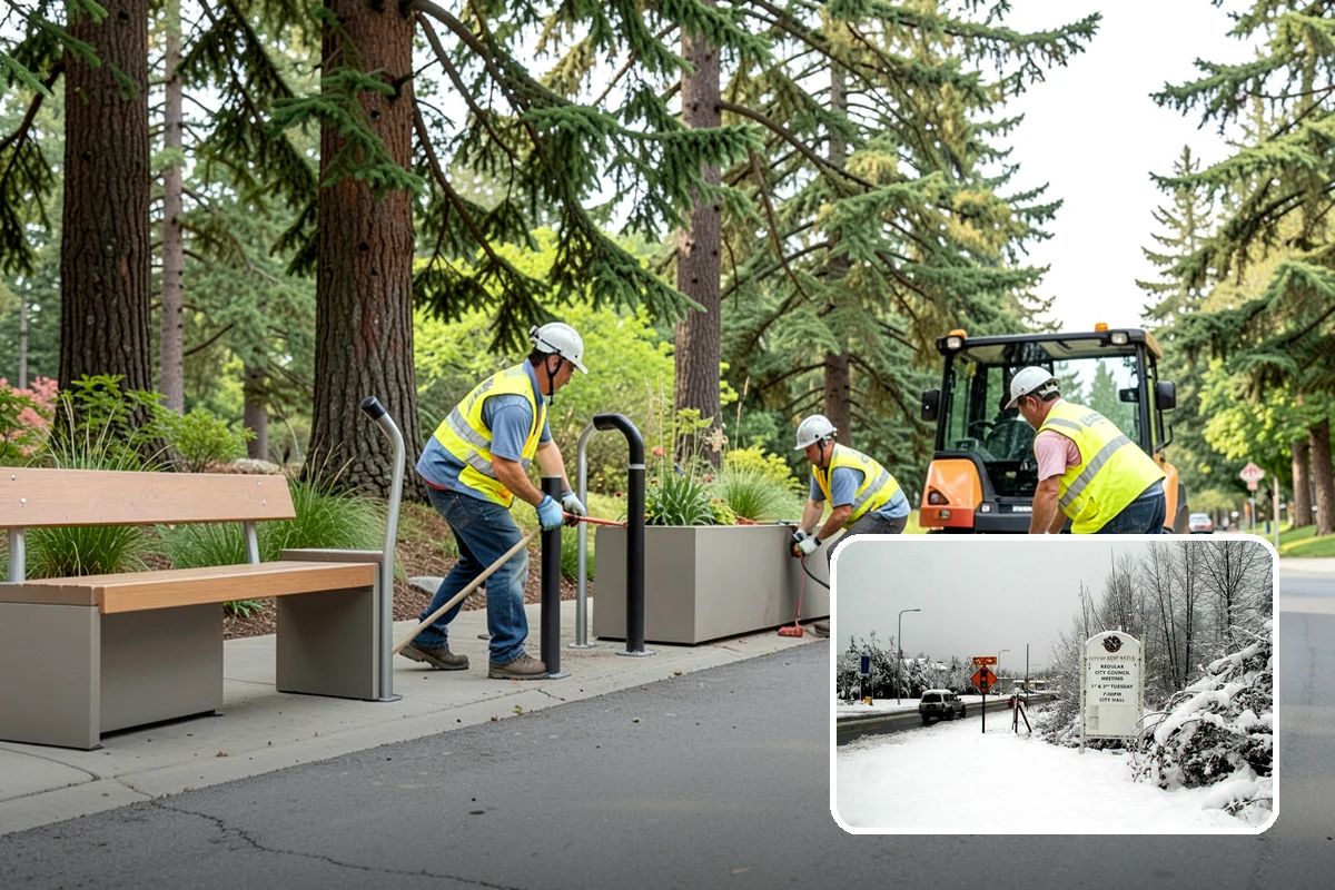 Reservoir Grounds Maintenance in Newcastle, King County, WA - Maintains clear sightlines and security around the site