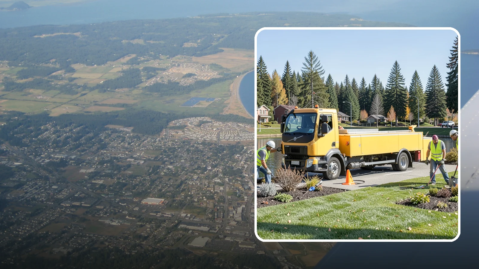 Reservoir Grounds Maintenance in Oak Harbor, Island County, WA - Grounds and vegetation maintenance at reservoir and water-tank sites for security, access, and protection.