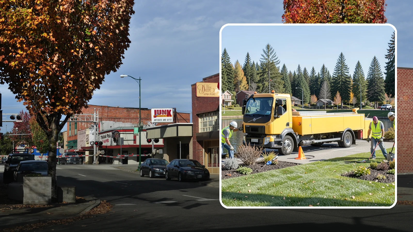 Reservoir Grounds Maintenance in Puyallup, Pierce County, WA - Grounds and vegetation maintenance at reservoir and water-tank sites for security, access, and protection.