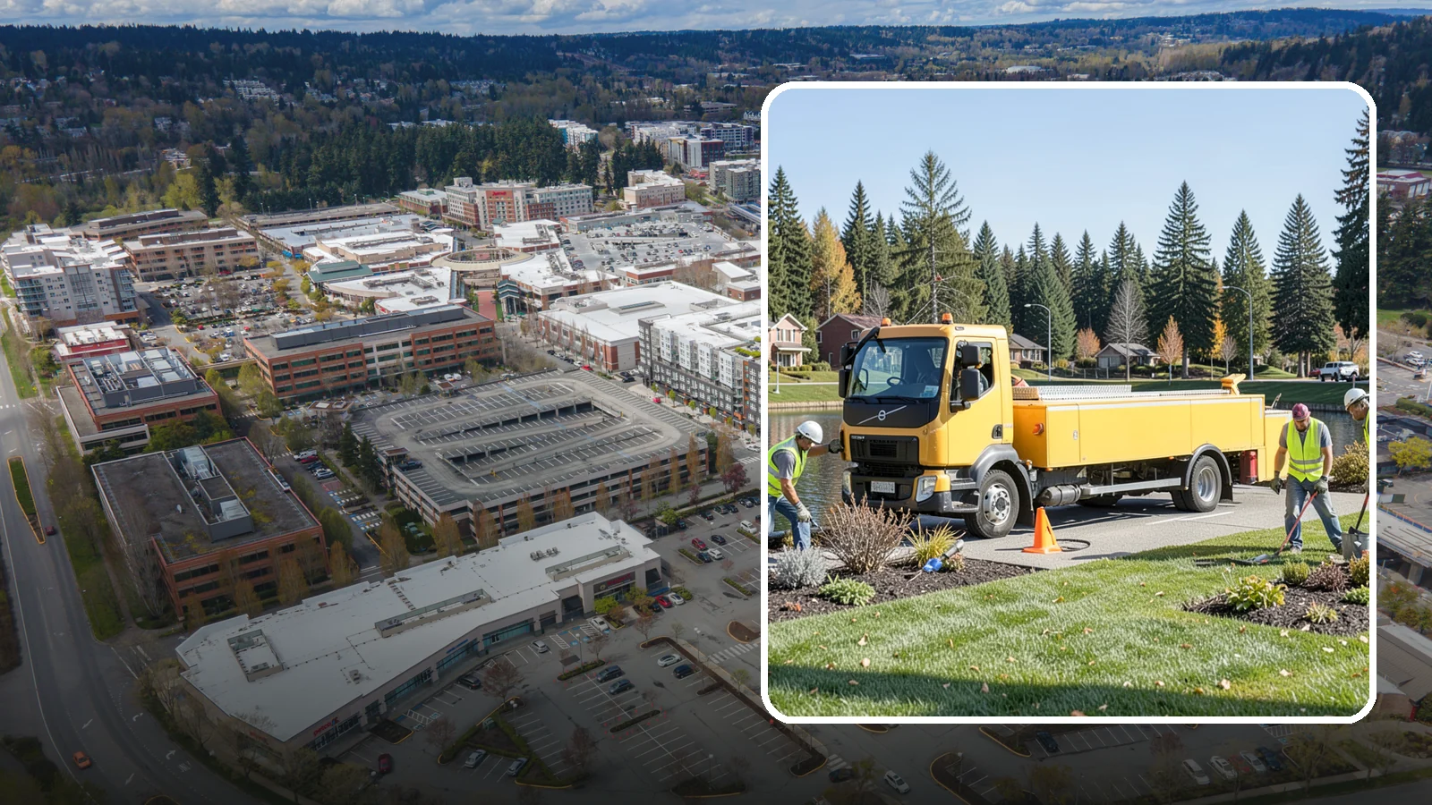 Reservoir Grounds Maintenance in Redmond, King County, WA - Grounds and vegetation maintenance at reservoir and water-tank sites for security, access, and protection.