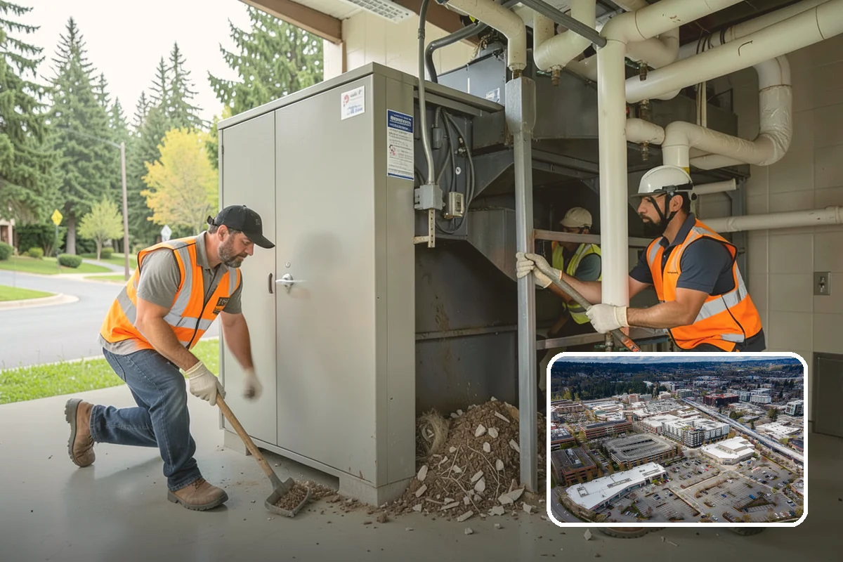 Reservoir Grounds Maintenance in Redmond, King County, WA - Maintains clear sightlines and security around the site
