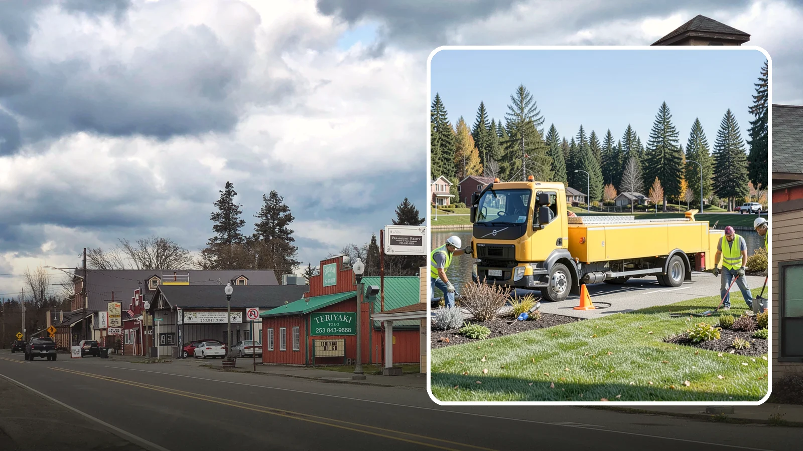 Reservoir Grounds Maintenance in Roy, Pierce County, WA - Grounds and vegetation maintenance at reservoir and water-tank sites for security, access, and protection.