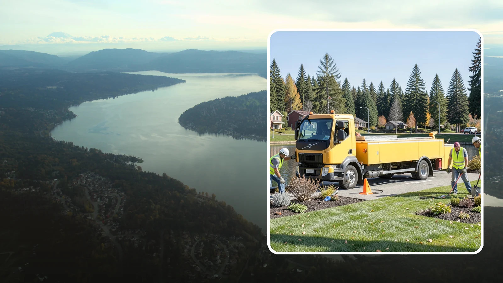 Reservoir Grounds Maintenance in Sammamish, King County, WA - Grounds and vegetation maintenance at reservoir and water-tank sites for security, access, and protection.