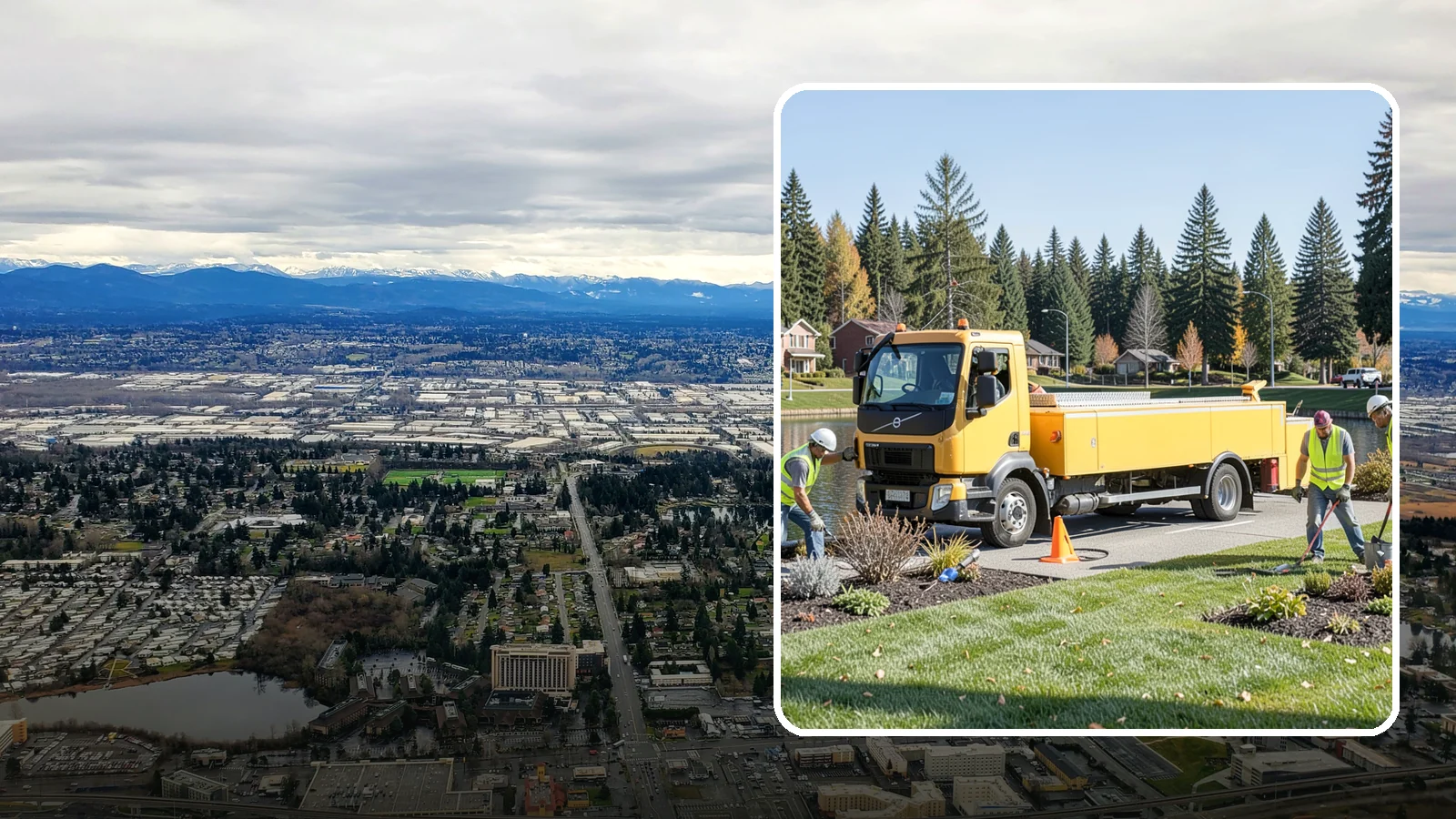 Reservoir Grounds Maintenance in SeaTac, King County, WA - Grounds and vegetation maintenance at reservoir and water-tank sites for security, access, and protection.