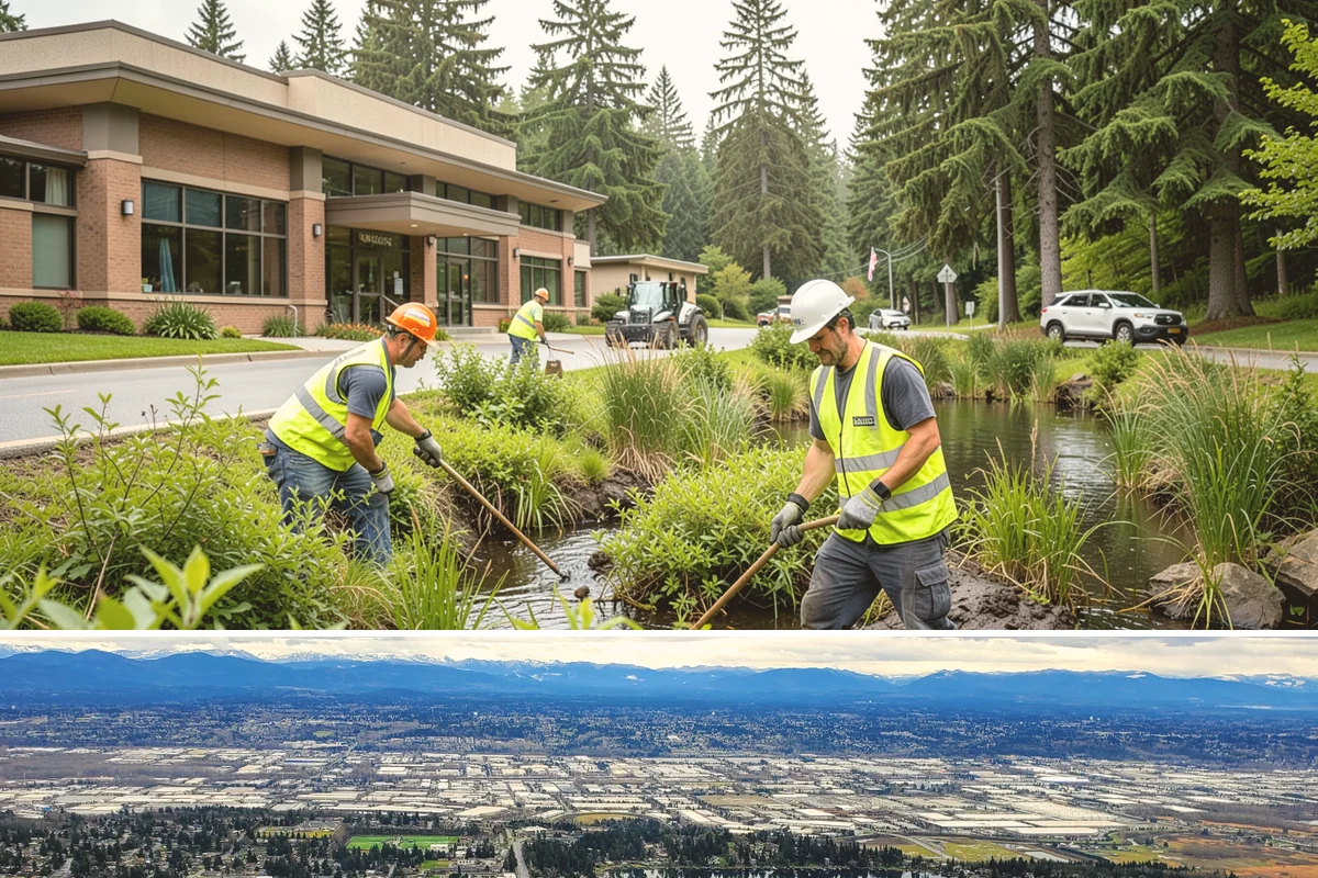 Reservoir Grounds Maintenance in SeaTac, King County, WA - Grounds and vegetation work is heaviest in the growing season, with fence-line and access upkeep continuing year-round.