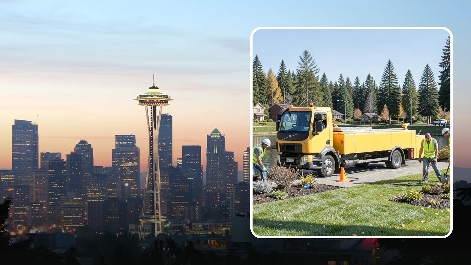 Reservoir Grounds Maintenance in Seattle, King County, WA - Grounds and vegetation maintenance at reservoir and water-tank sites for security, access, and protection.