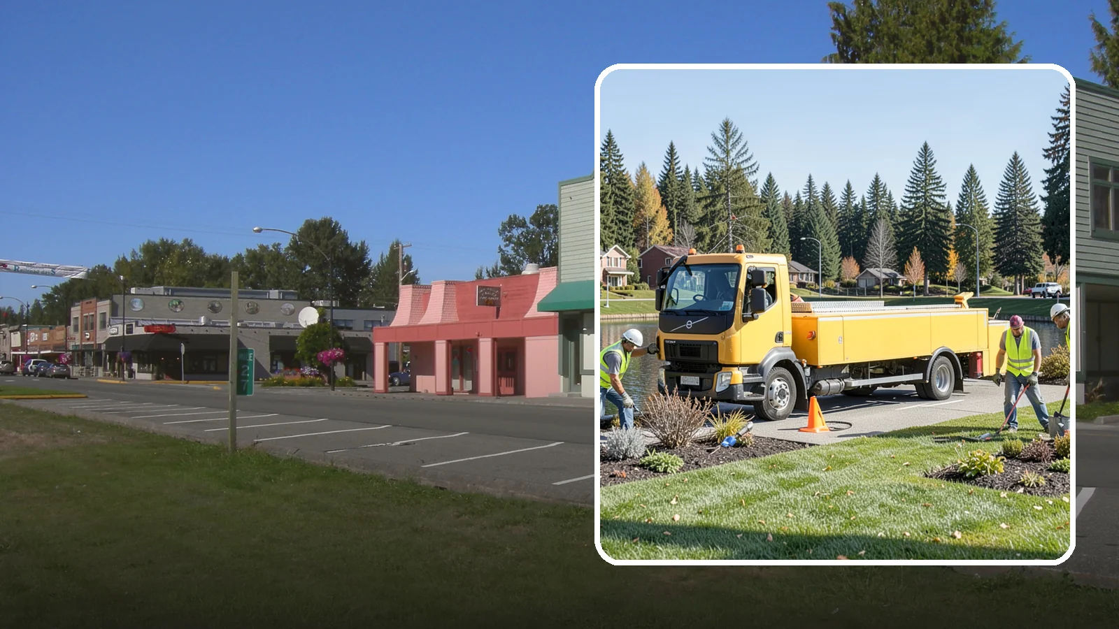 Reservoir Grounds Maintenance in Snoqualmie, King County, WA - Grounds and vegetation maintenance at reservoir and water-tank sites for security, access, and protection.