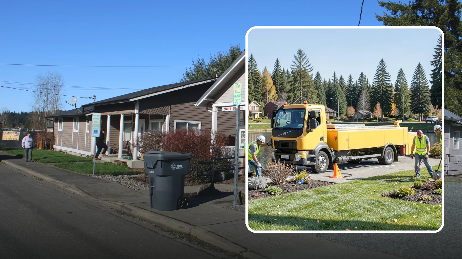 Reservoir Grounds Maintenance in South Prairie, Pierce County, WA - Grounds and vegetation maintenance at reservoir and water-tank sites for security, access, and protection.