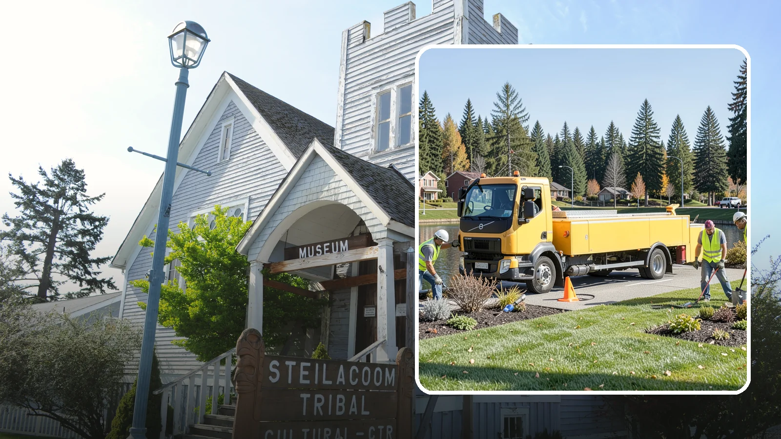 Reservoir Grounds Maintenance in Steilacoom, Pierce County, WA - Grounds and vegetation maintenance at reservoir and water-tank sites for security, access, and protection.