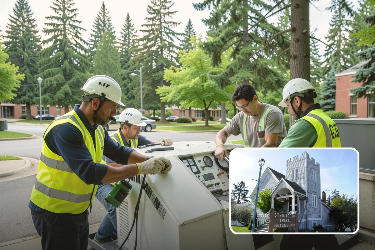 Reservoir Grounds Maintenance in Steilacoom, Pierce County, WA - Maintains clear sightlines and security around the site