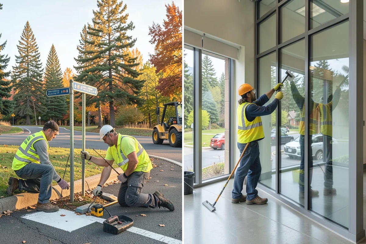 Restroom Partition Installation in Bonney Lake, Pierce County, WA - Verify the layout against accessible clearances