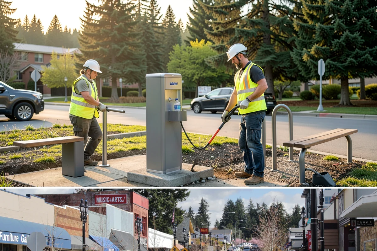 Restroom Partition Installation in Bothell, King County, WA - Restroom upgrades are scheduled year-round and often timed to facility closures or low-use seasons for parks.