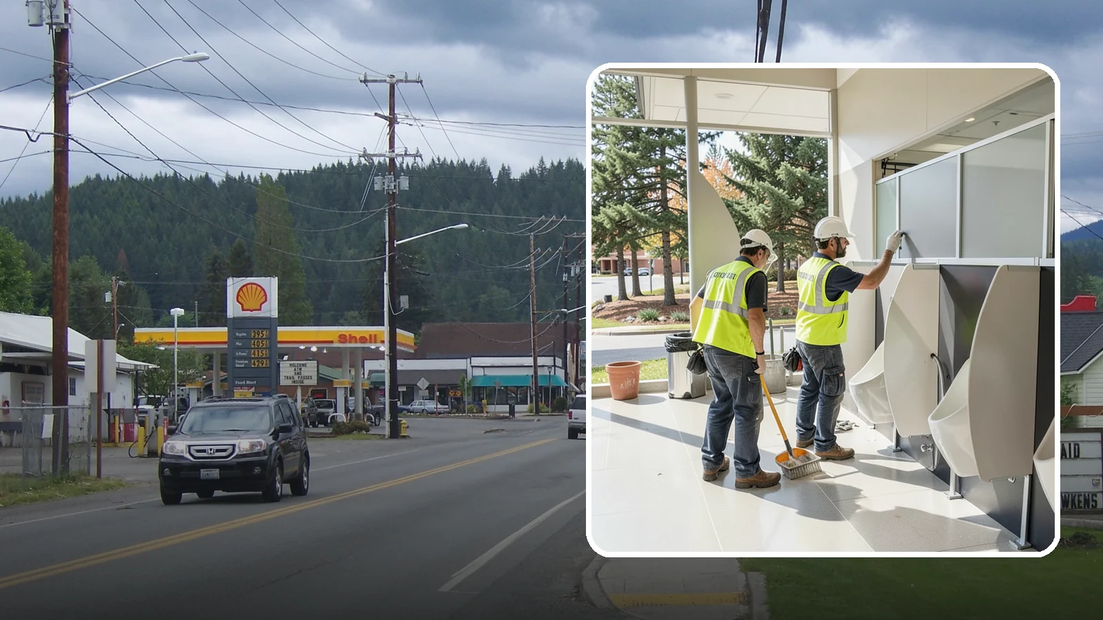 Restroom Partition Installation in Granite Falls, Snohomish County, WA - Toilet partition and restroom accessory installation for public restrooms and facility upgrades.