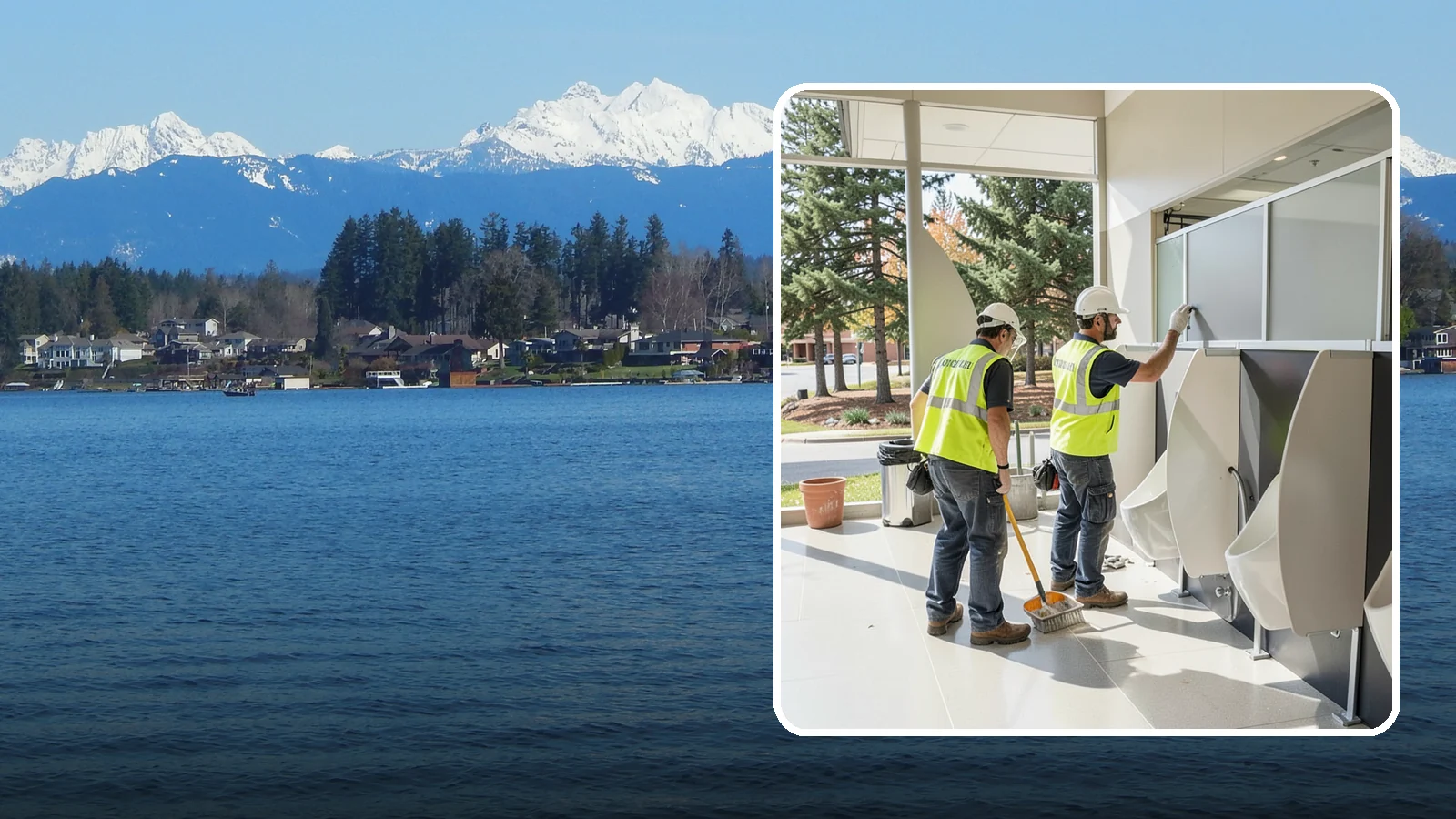 Restroom Partition Installation in Lake Stevens, Snohomish County, WA - Toilet partition and restroom accessory installation for public restrooms and facility upgrades.