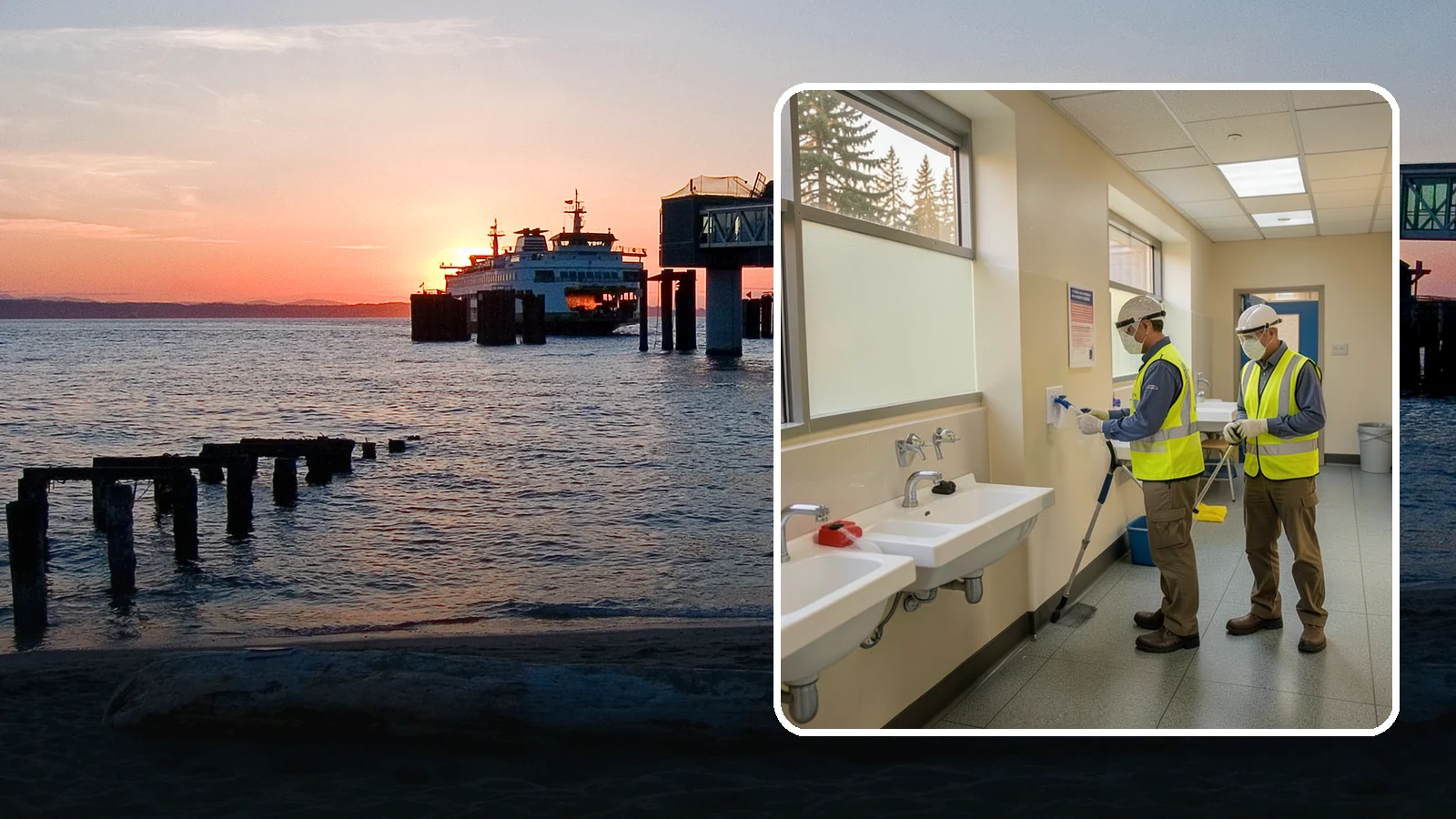 Restroom Sanitation in Edmonds, Snohomish County, WA - Deep restroom cleaning and disinfection protect public health in the busiest, highest-risk areas of municipal facilities.