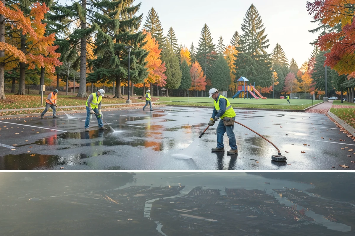 Restroom Sanitation in Fife, Pierce County, WA - Servicing intensifies during summer park season and again through winter respiratory-illness months when disinfection frequency...