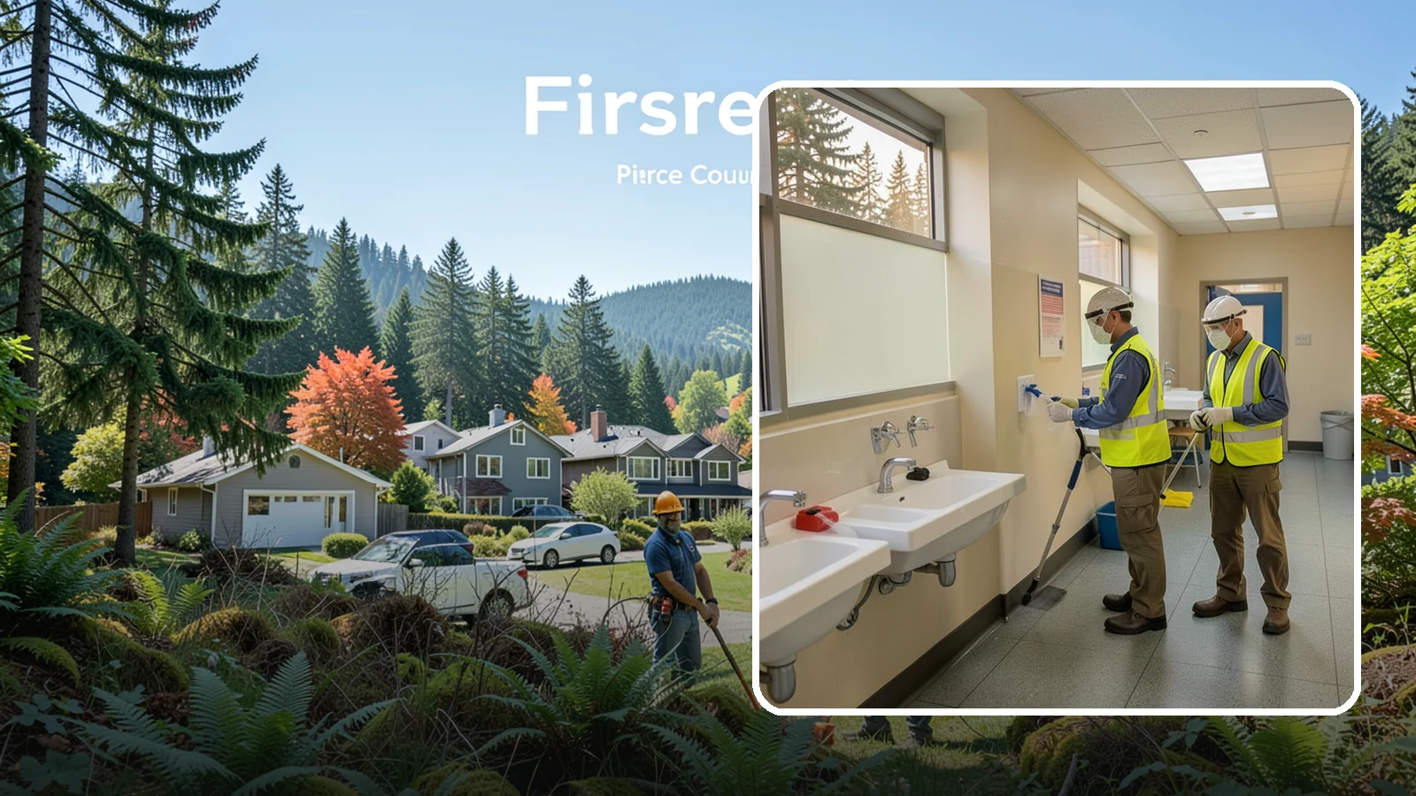 Restroom Sanitation in Fircrest, Pierce County, WA - Deep restroom cleaning and disinfection protect public health in the busiest, highest-risk areas of municipal facilities.