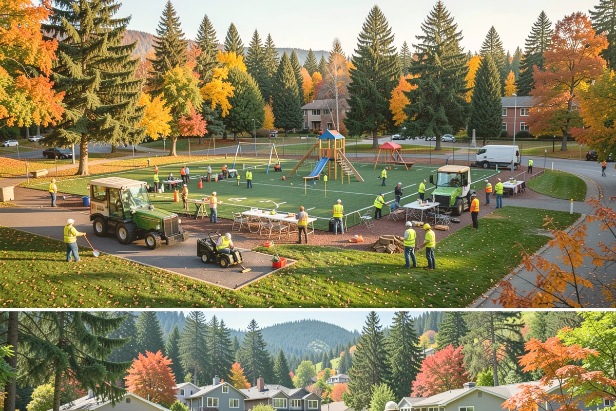 Restroom Sanitation in Fircrest, Pierce County, WA - Servicing intensifies during summer park season and again through winter respiratory-illness months when disinfection frequency...