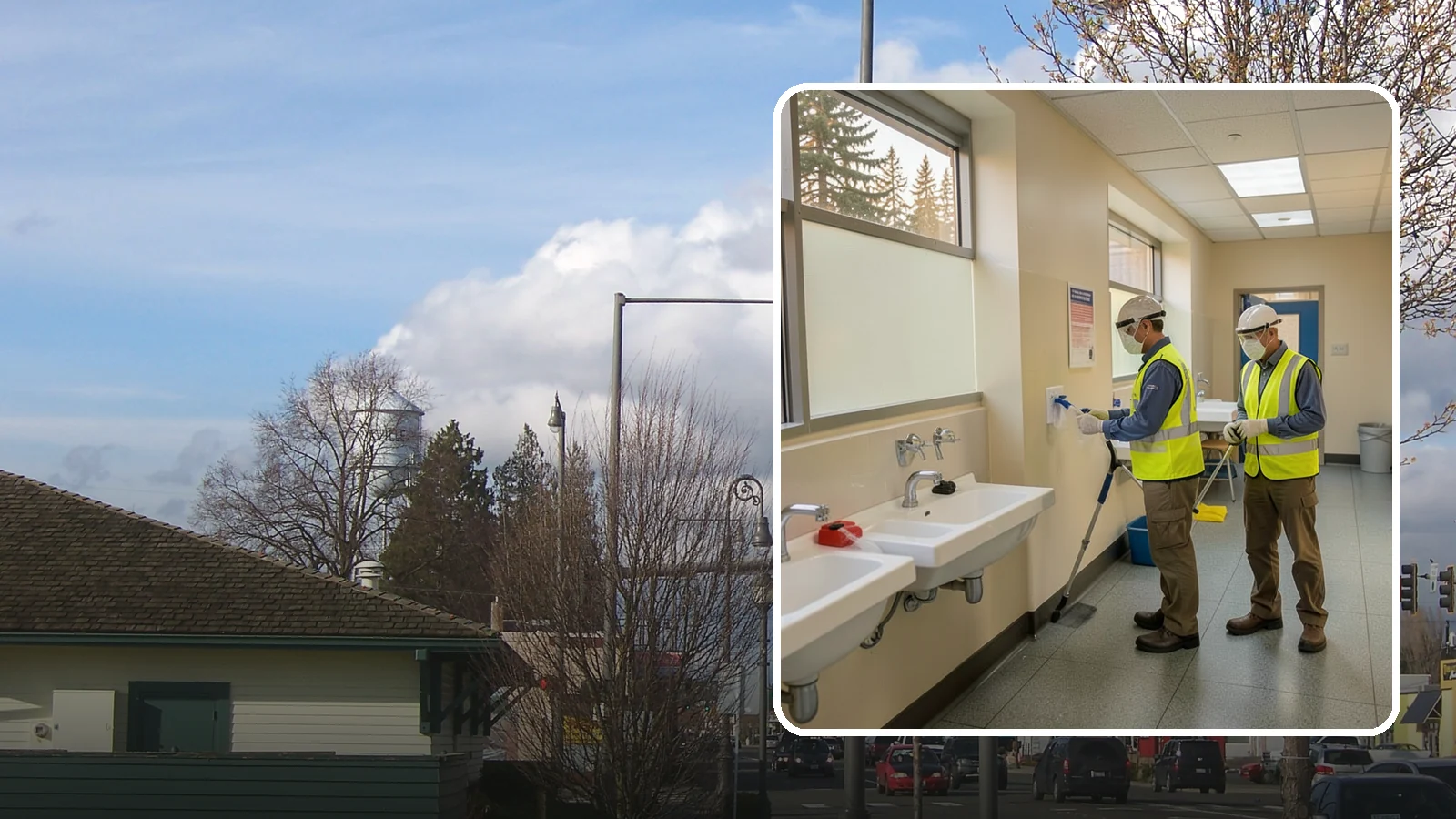 Restroom Sanitation in Marysville, Snohomish County, WA - Deep restroom cleaning and disinfection protect public health in the busiest, highest-risk areas of municipal facilities.