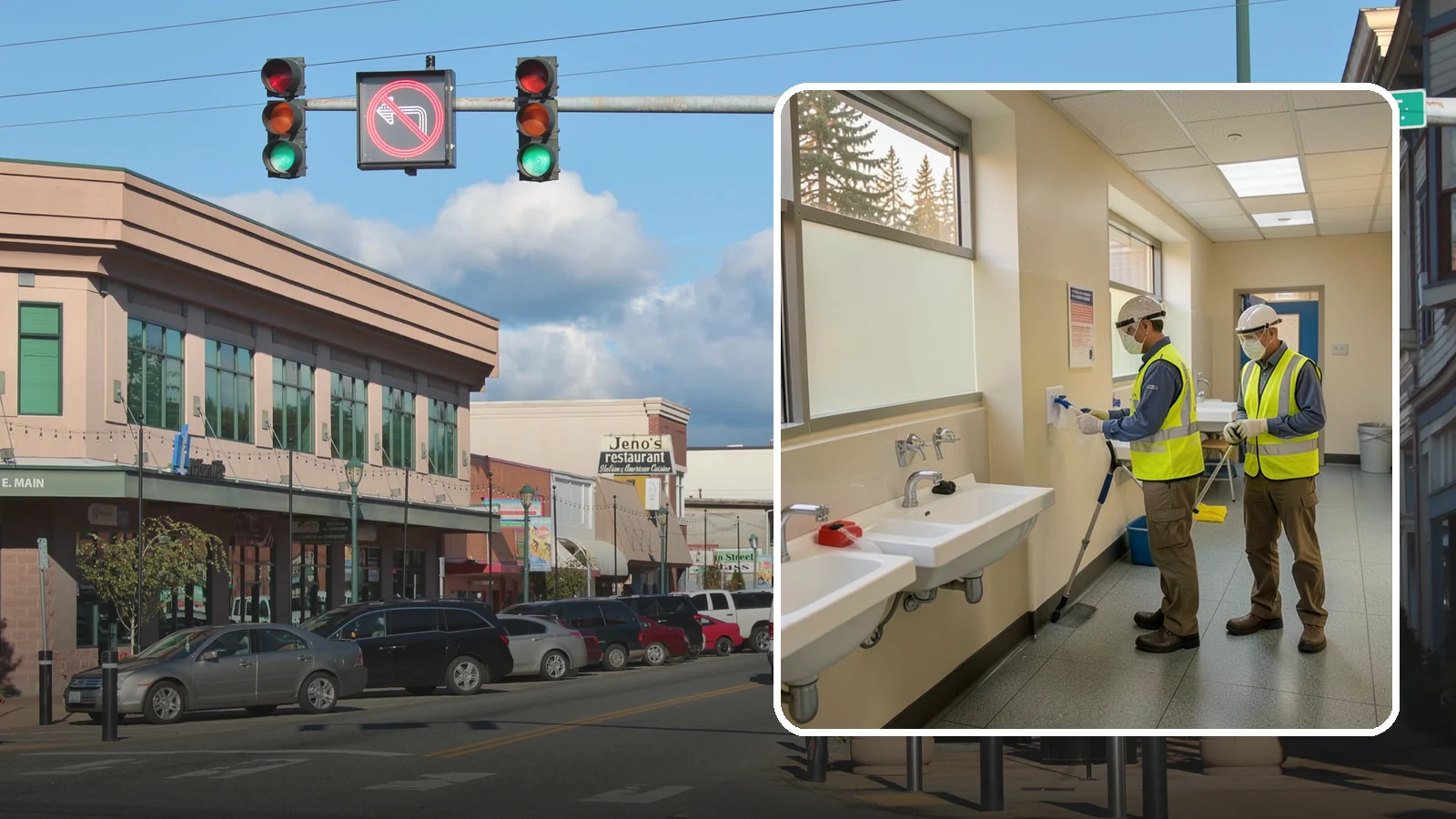 Restroom Sanitation in Monroe, Snohomish County, WA - Deep restroom cleaning and disinfection protect public health in the busiest, highest-risk areas of municipal facilities.