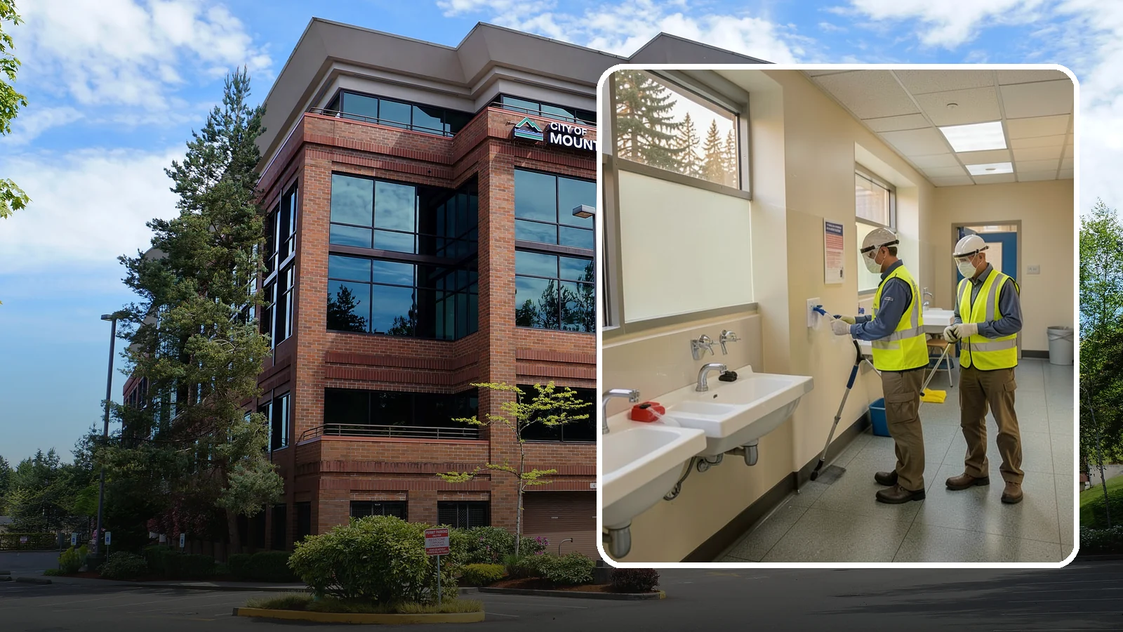 Restroom Sanitation in Mountlake Terrace, Snohomish County, WA - Deep restroom cleaning and disinfection protect public health in the busiest, highest-risk areas of municipal facilities.