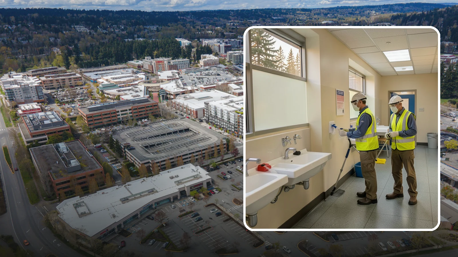 Restroom Sanitation in Redmond, King County, WA - Deep restroom cleaning and disinfection protect public health in the busiest, highest-risk areas of municipal facilities.