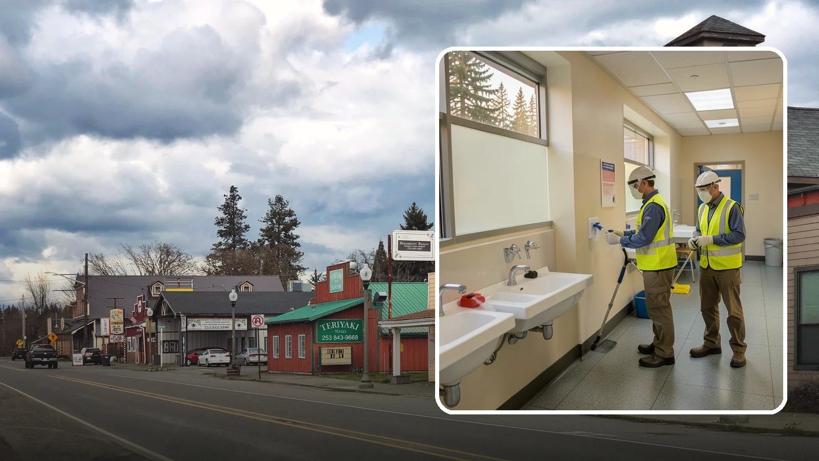 Restroom Sanitation in Roy, Pierce County, WA - Deep restroom cleaning and disinfection protect public health in the busiest, highest-risk areas of municipal facilities.