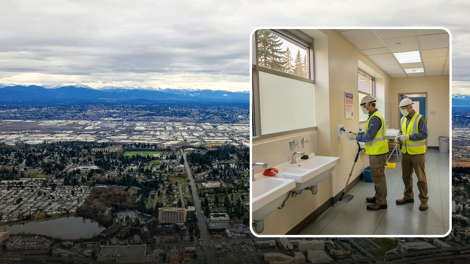 Restroom Sanitation in SeaTac, King County, WA - Deep restroom cleaning and disinfection protect public health in the busiest, highest-risk areas of municipal facilities.