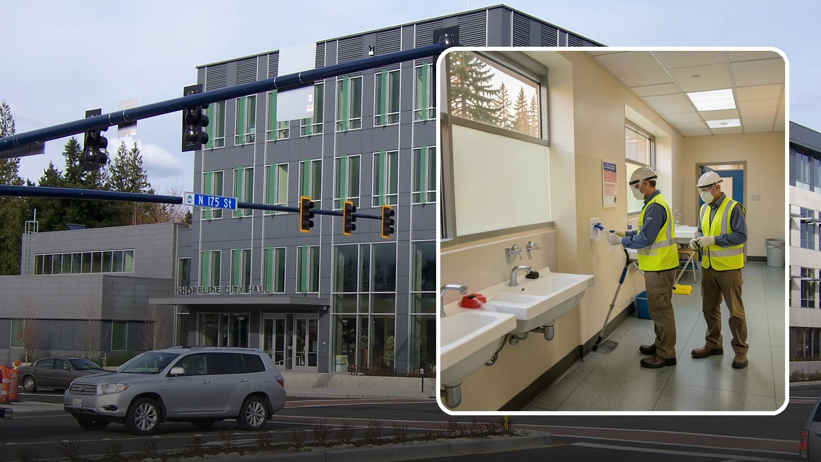 Restroom Sanitation in Shoreline, King County, WA - Deep restroom cleaning and disinfection protect public health in the busiest, highest-risk areas of municipal facilities.