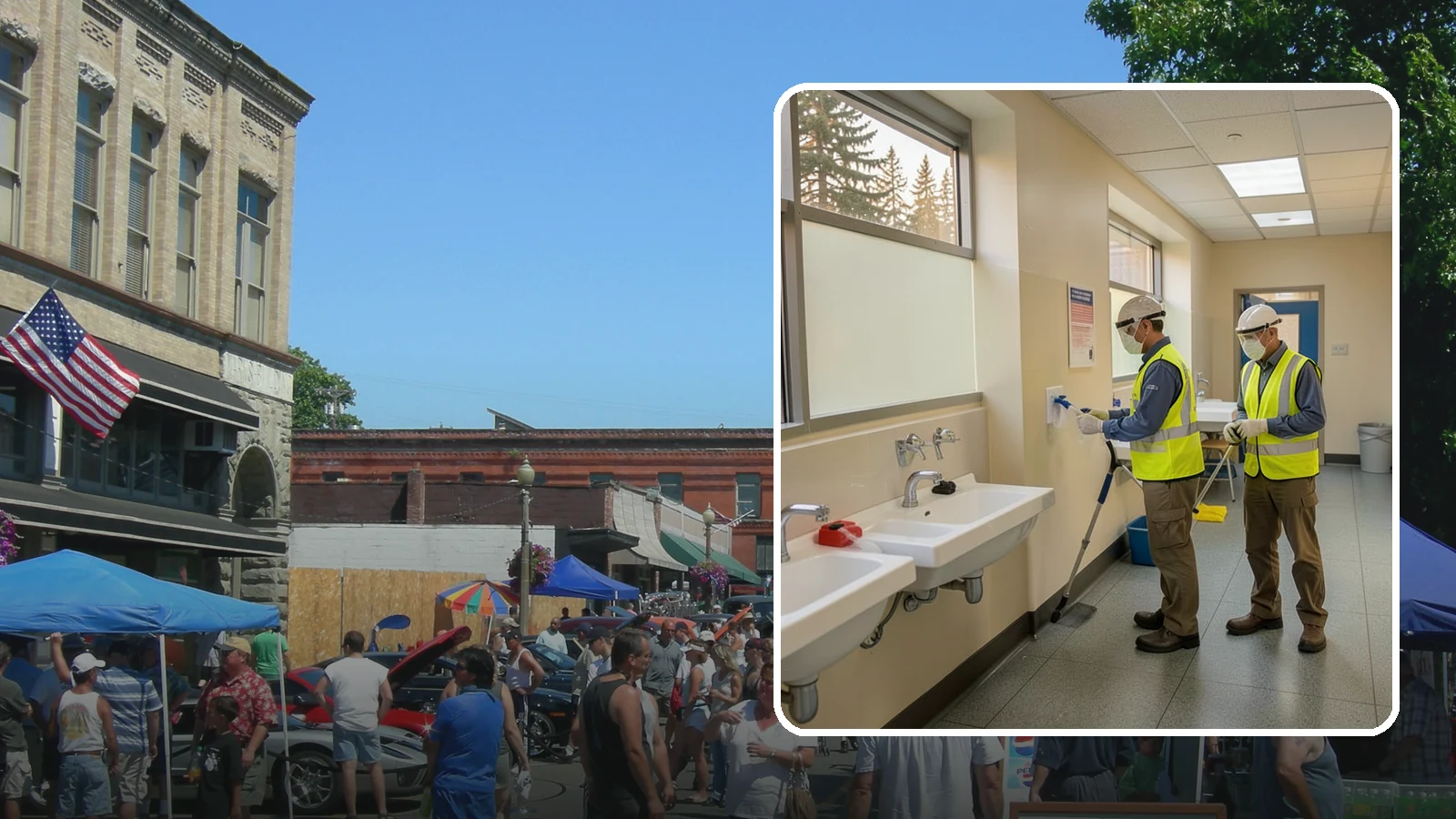 Restroom Sanitation in Snohomish, Snohomish County, WA - Deep restroom cleaning and disinfection protect public health in the busiest, highest-risk areas of municipal facilities.