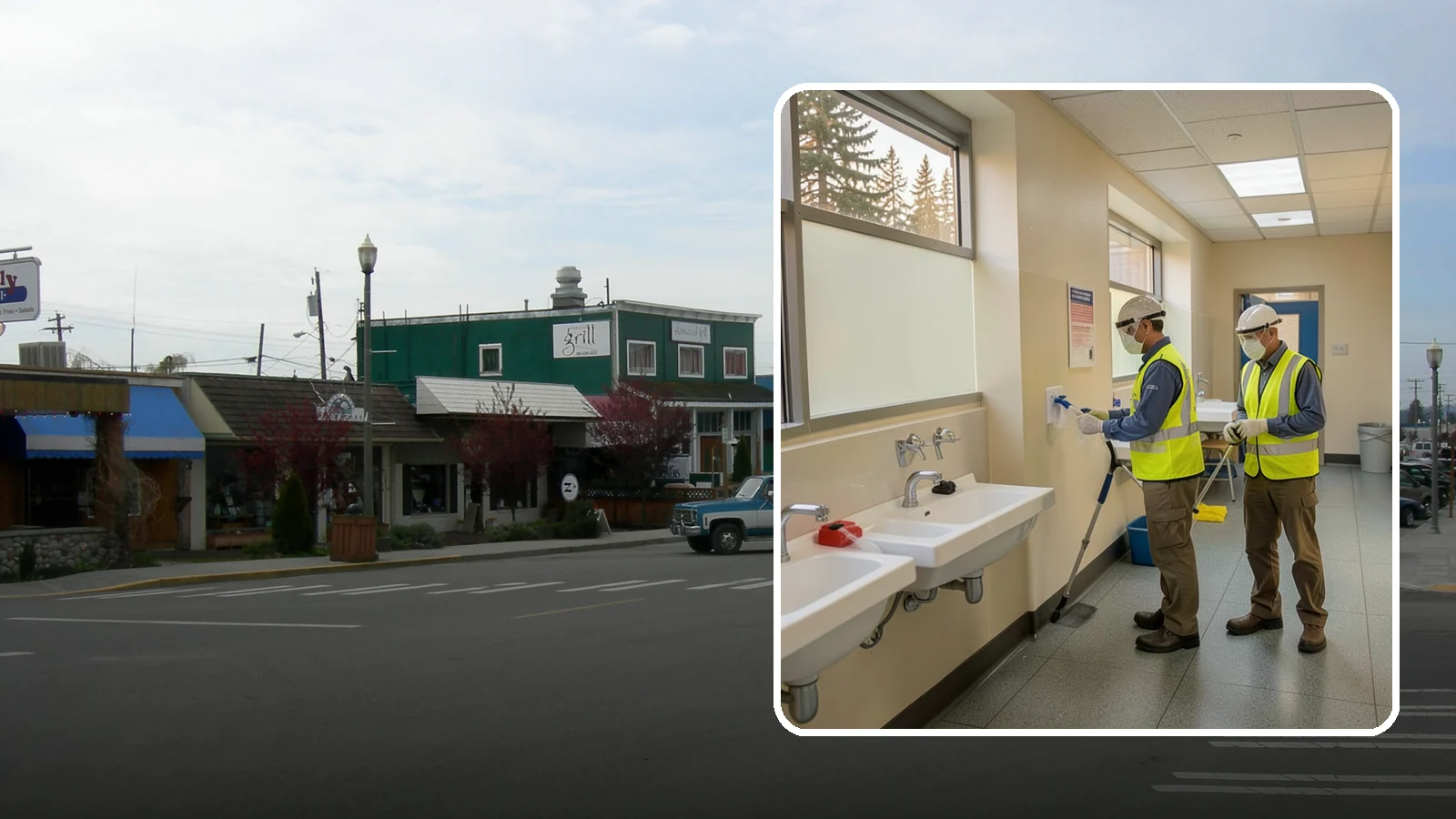 Restroom Sanitation in Stanwood, Snohomish County, WA - Deep restroom cleaning and disinfection protect public health in the busiest, highest-risk areas of municipal facilities.
