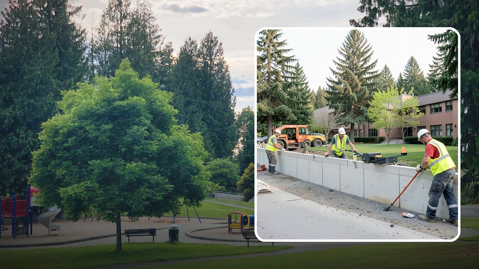 Retaining Wall Repairs in Bonney Lake, Pierce County, WA - We repair failing segmental, timber, and concrete retaining walls to restore stability and drainage.
