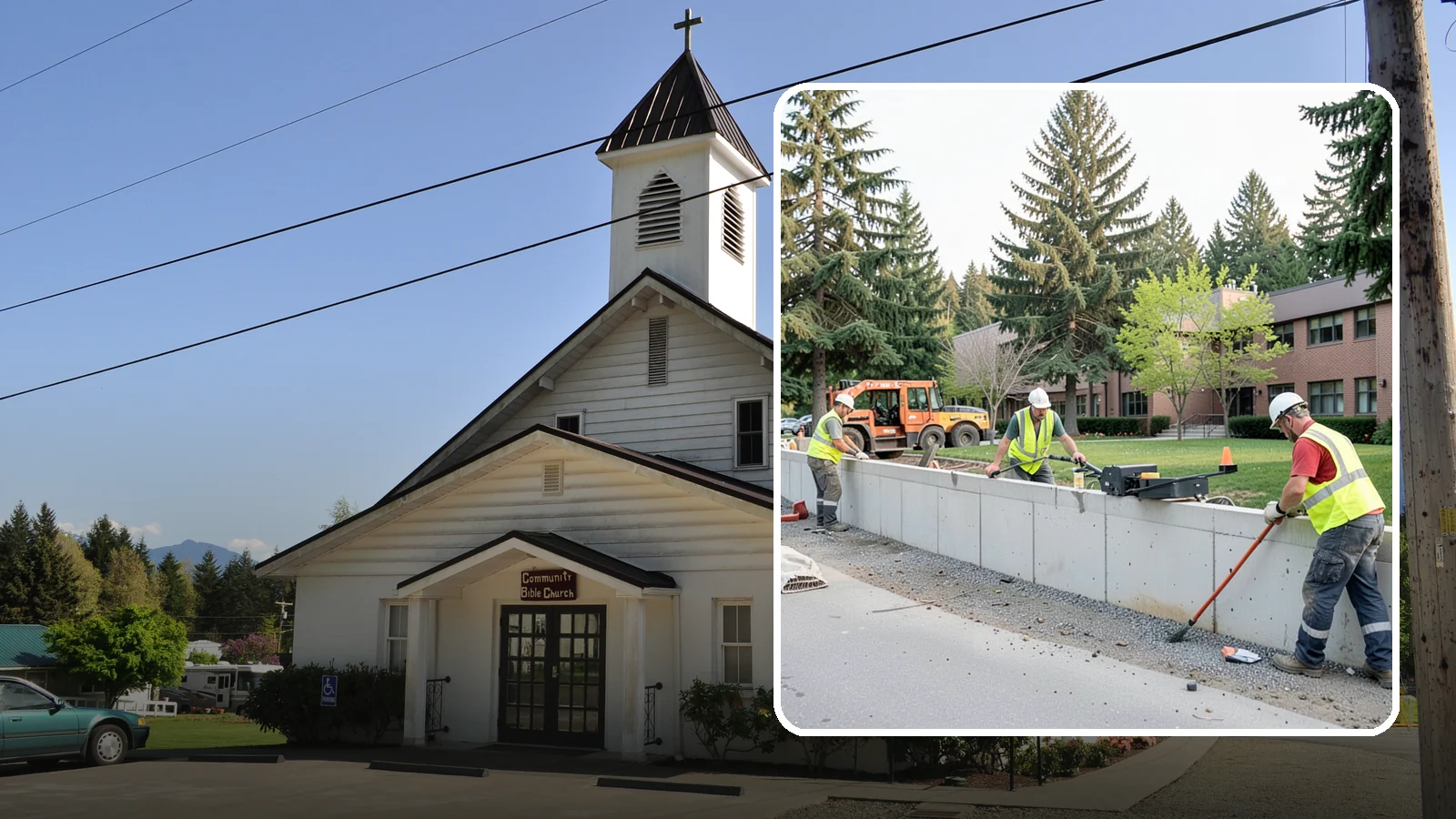 Retaining Wall Repairs in Concrete, Skagit County, WA - We repair failing segmental, timber, and concrete retaining walls to restore stability and drainage.