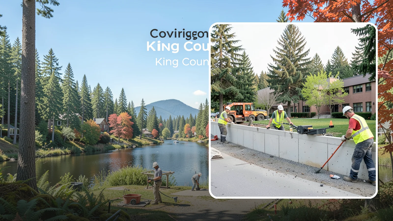 Retaining Wall Repairs in Covington, King County, WA - We repair failing segmental, timber, and concrete retaining walls to restore stability and drainage.