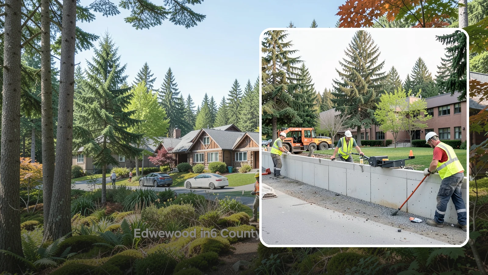 Retaining Wall Repairs in Edgewood, Pierce County, WA - We repair failing segmental, timber, and concrete retaining walls to restore stability and drainage.