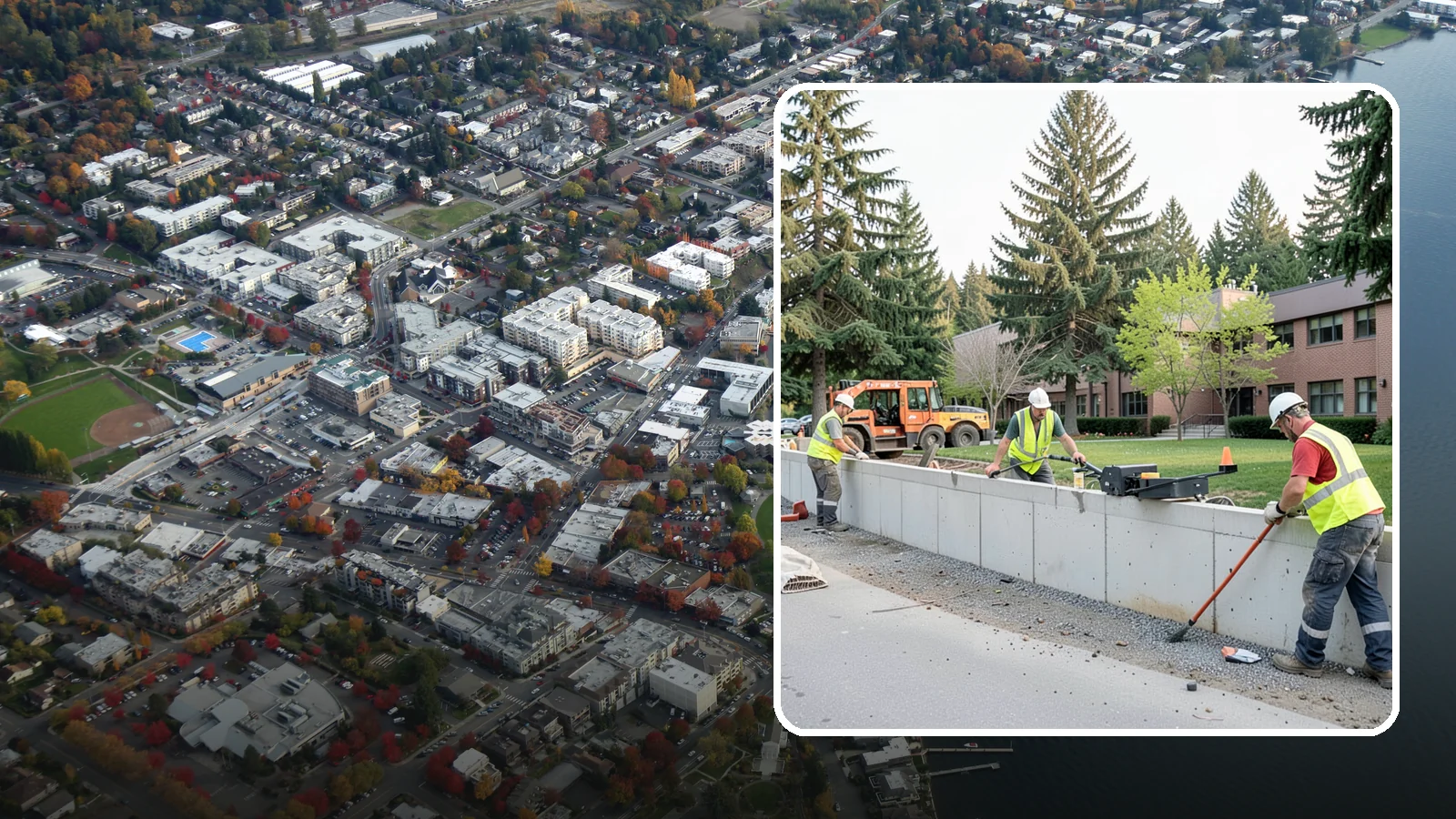 Retaining Wall Repairs in Kirkland, King County, WA - We repair failing segmental, timber, and concrete retaining walls to restore stability and drainage.