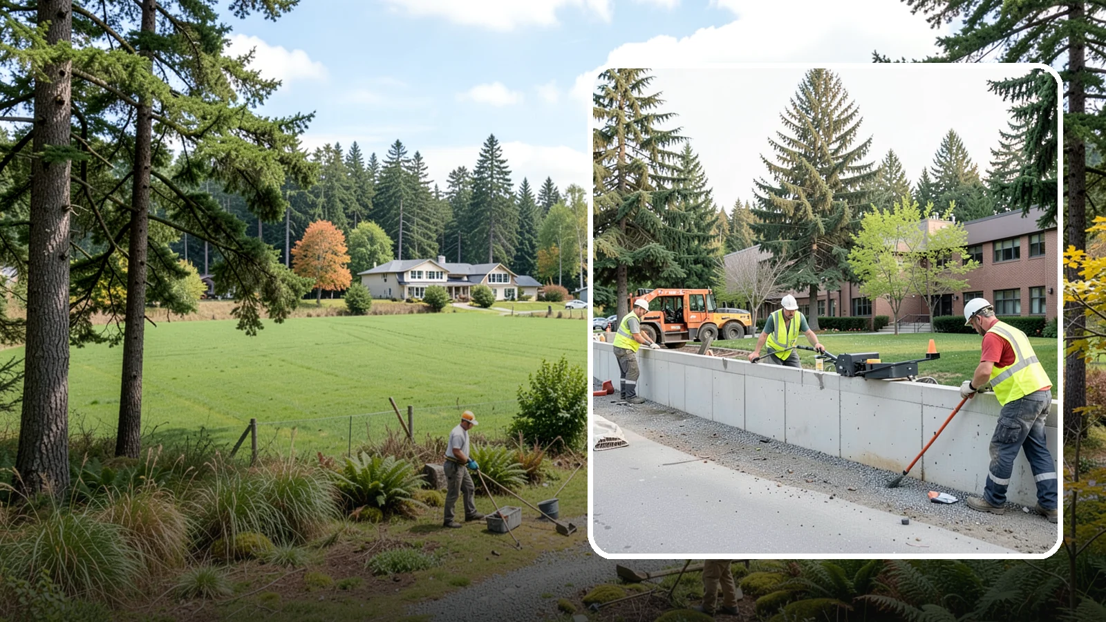 Retaining Wall Repairs in Lyman, Skagit County, WA - We repair failing segmental, timber, and concrete retaining walls to restore stability and drainage.