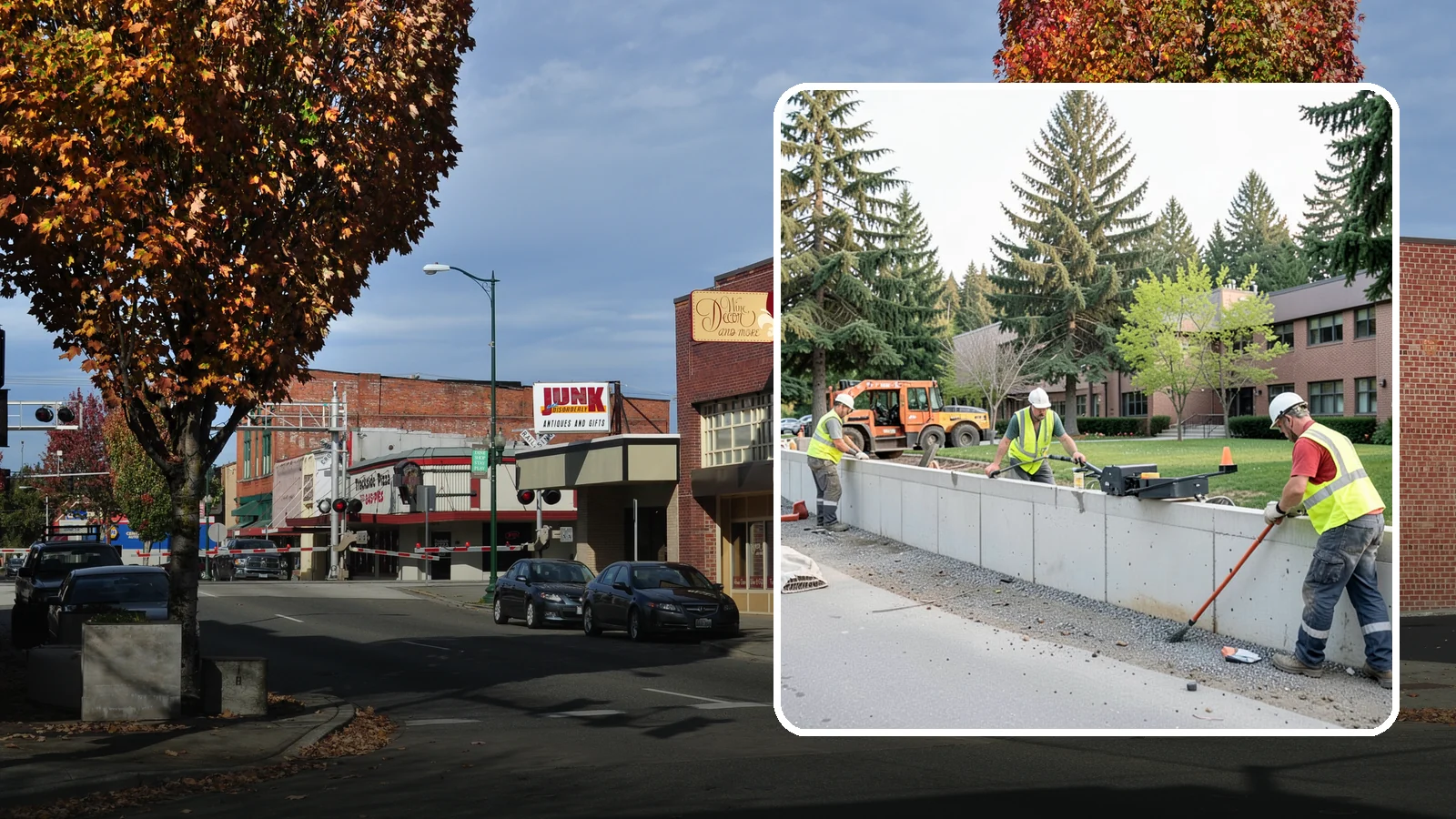 Retaining Wall Repairs in Puyallup, Pierce County, WA - We repair failing segmental, timber, and concrete retaining walls to restore stability and drainage.