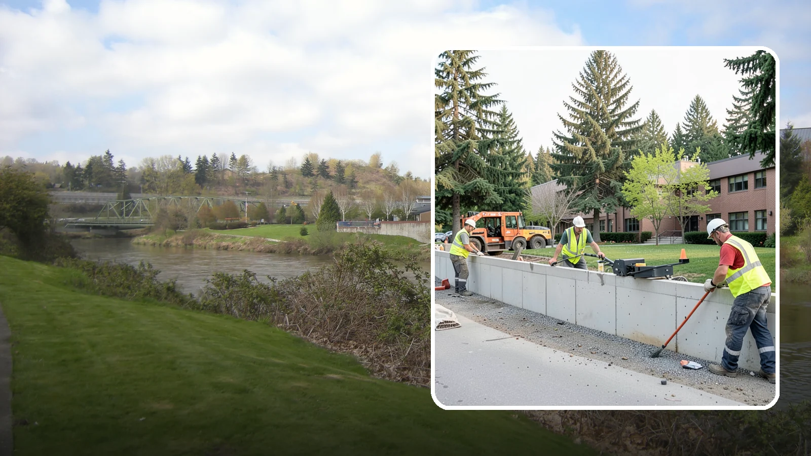 Retaining Wall Repairs in Tukwila, King County, WA - We repair failing segmental, timber, and concrete retaining walls to restore stability and drainage.