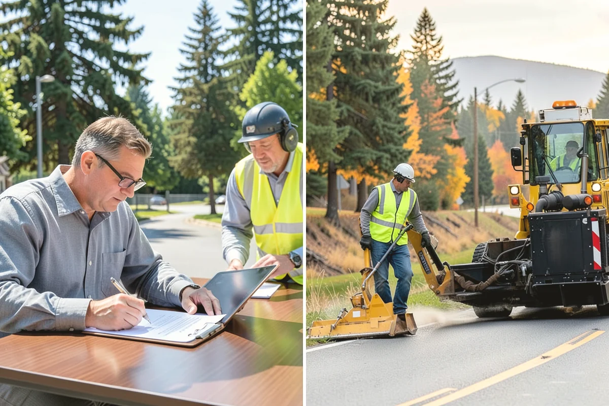 Retention Pond Maintenance in Anacortes, Skagit County, WA - Inspect the pond, outlet structure, embankment, and sediment levels