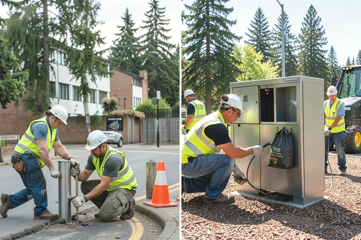 Retention Pond Maintenance in Black Diamond, King County, WA - Inspect the pond, outlet structure, embankment, and sediment levels