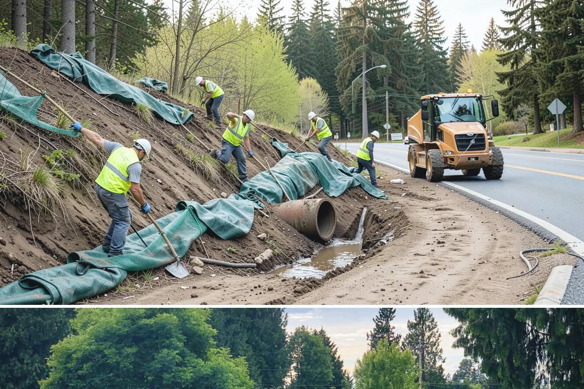 Retention Pond Maintenance in Bonney Lake, Pierce County, WA - Pond maintenance, especially sediment removal and outlet servicing, is scheduled in late summer so full storage capacity is...