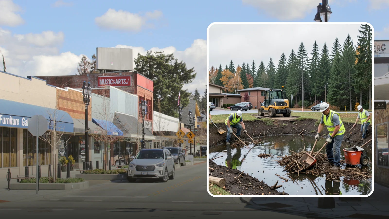 Retention Pond Maintenance in Bothell, King County, WA - Retention and detention pond maintenance that preserves storage capacity, function, and regulatory compliance.