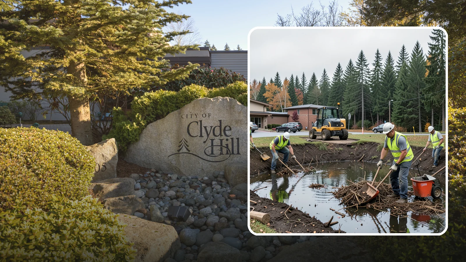 Retention Pond Maintenance in Clyde Hill, King County, WA - Retention and detention pond maintenance that preserves storage capacity, function, and regulatory compliance.